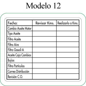 Elige modelo: Modelo 12